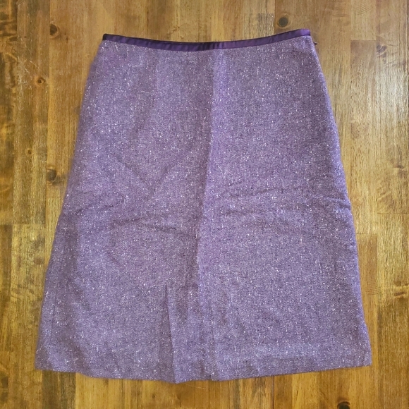 NWOT Women's Cute George Me Designs by Mark Eisen Purple Tweed A-Line Skirt - Picture 1 of 6